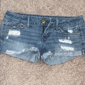 Distressed Jean Shorts